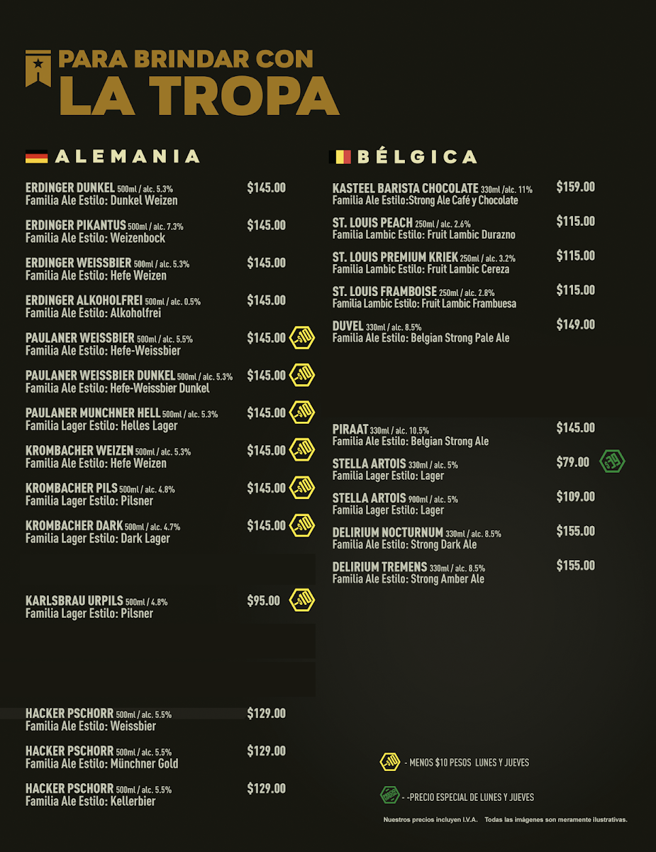 Wings Army Sonata Menu - Image 1
